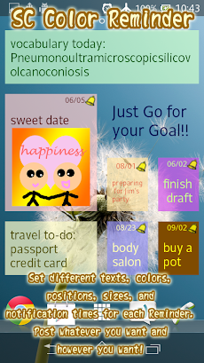 「SC Color Reminder widget note」 - Androidアプリ | APPLION
