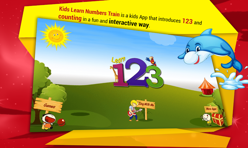 Kids Learn Numbers Train Screen 1