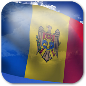 3D Moldova Flag