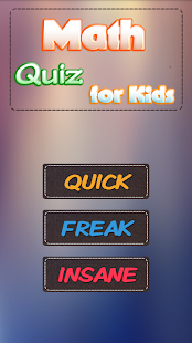 Math Quiz For Kids