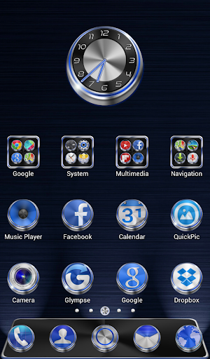 Techno HD Icons GO Theme