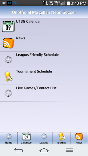 Unofficial Magellan Soccer App