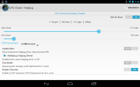 Screenshot Faux123 Kernel Enhancement Pro v1.8.5