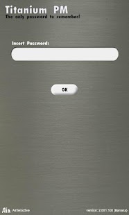 Titanium Password Manager