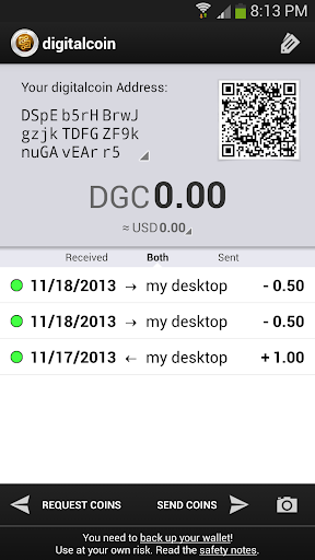 Digitalcoin Wallet