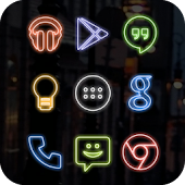 PAID Neon (Go Apex Nova) Icon Theme v1.9.8 apk free download