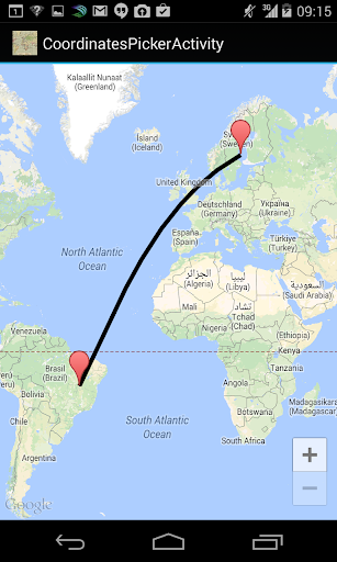 Map Points Distance Calculator