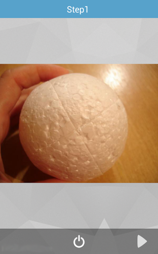 Christmas ball of foam