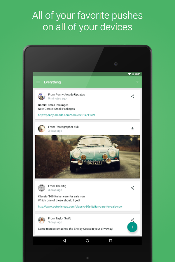 Pushbullet - screenshot