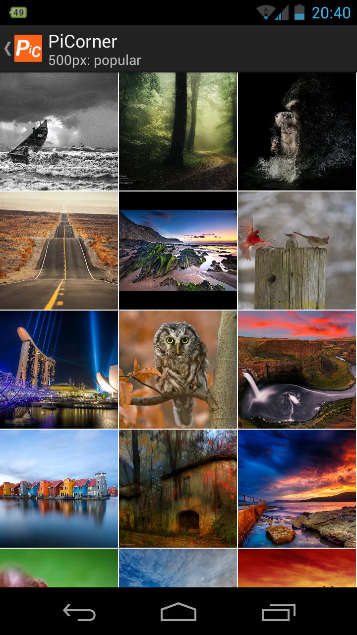 PiCorner for Flickr, Instagram Screen 1