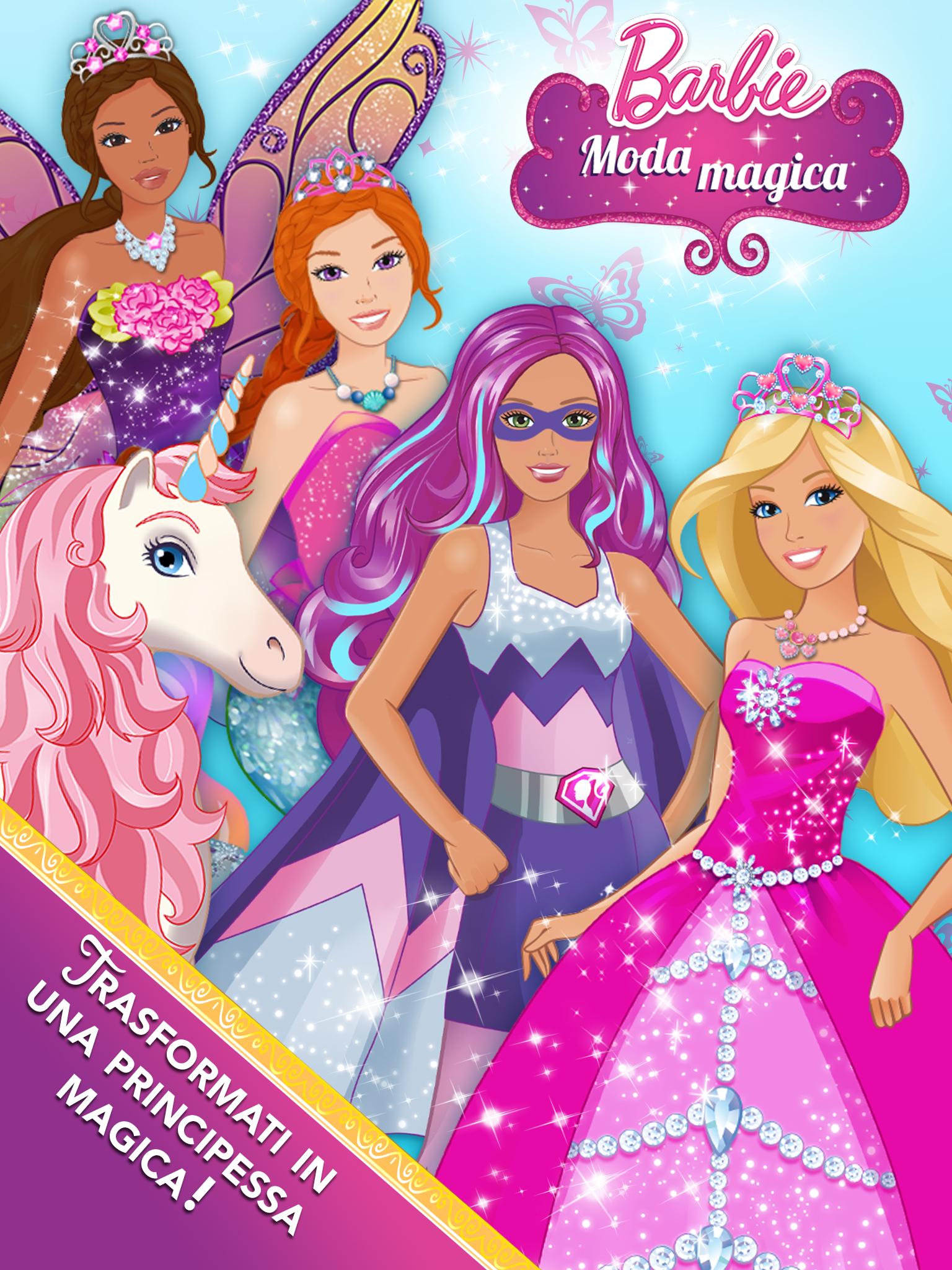Android application Barbie Magical Fashion screenshort