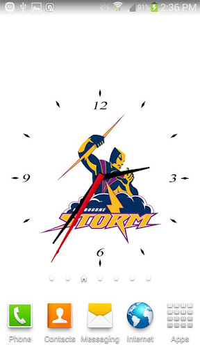 Melbourne Storm Analog Clock