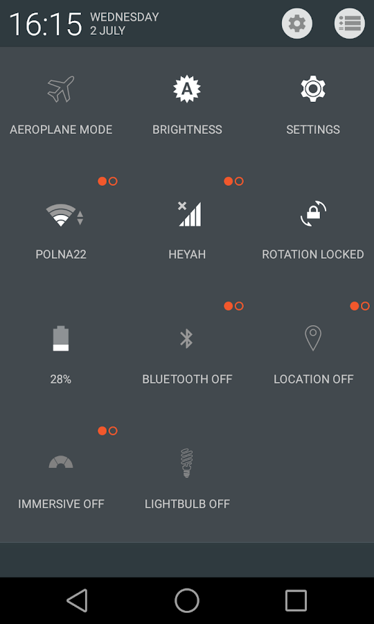 Orange Lollipop - CM11 Theme - screenshot