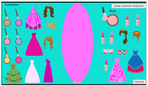 Dress Up and Style a Princess