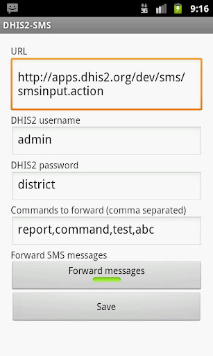 SMS Gateway for DHIS 2