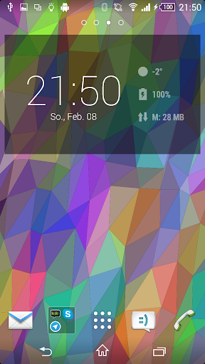 Flat Triangles Live Wallpaper