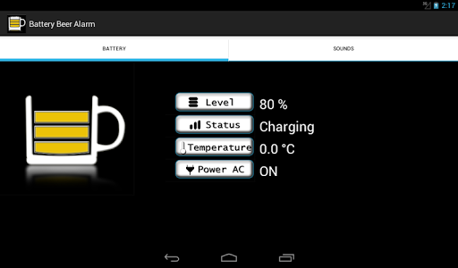 【免費個人化App】Battery Beer Alarm with Widget-APP點子
