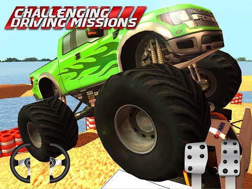 【免費模擬App】MONSTER TRUCK BEACH OFFROAD-APP點子