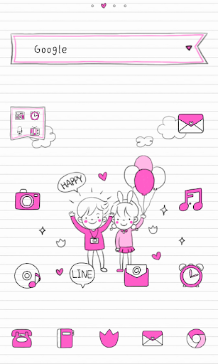 I'm happy dodol launcher theme