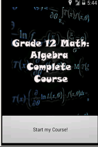 Grade 12 Math: Algebra