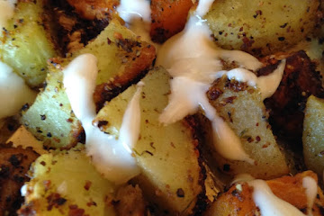 Roasted Potatoes and Roasted Sweet Potatoes