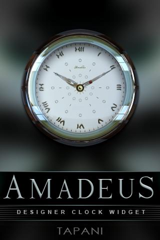 Amadeus Designer Clock Widget