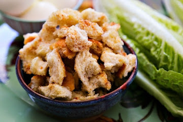 Torn Croutons {homemade croutons}