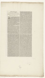 Beleg van Maastricht, 1632 (tekstblad 1)