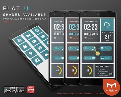 How to get UCCW DarkGray Flat UI Skin 1.0 apk for android