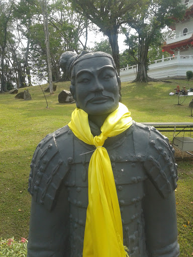 Teracotta with Yellow Scarf Statue