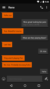 Free EvolveSMS Theme Orange Cards APK for Android