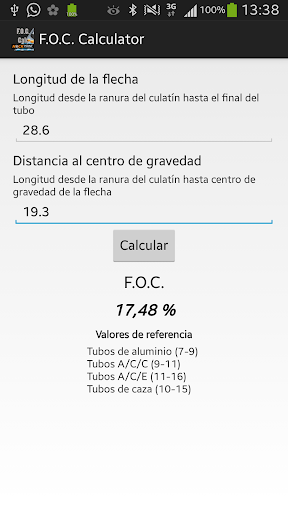 Nock Point - F.O.C. Calculator