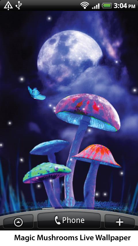 Magic Mushrooms Live Wallpaper Screen 3