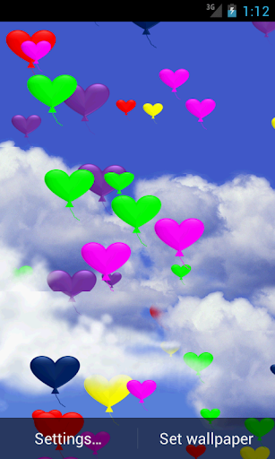 【免費個人化App】Heart Balloons WallPaper Pro-APP點子