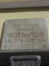 Gedenktafel Kanzler Friedrich von Müller