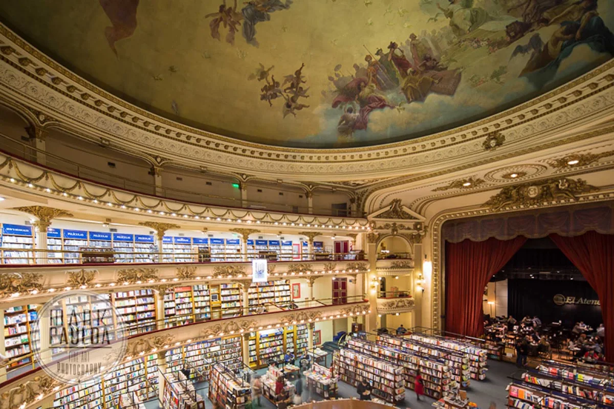 bookstore-Buenos-Aires - El Ateneo Bookstore in Buenos Aires, Argentina.