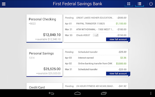 First Federal Savings Bank Screenshots 0