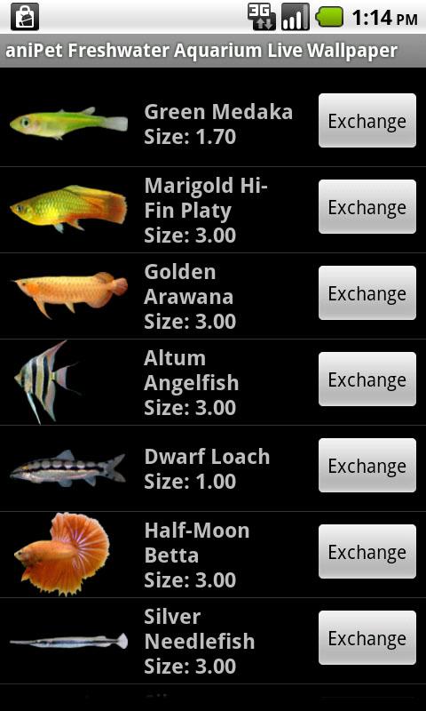    aniPet Freshwater Aquarium LWP- screenshot  