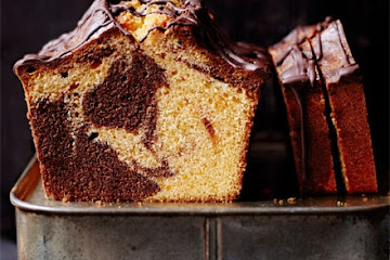 Chocolate orange marble cake