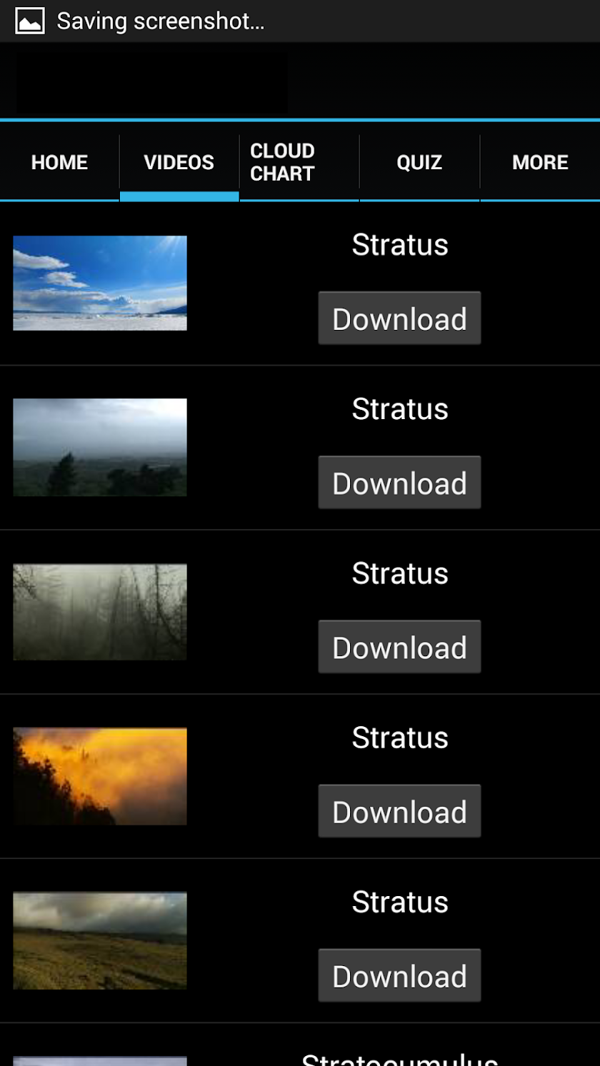 Types of Clouds - Cloud Guide Screen 3