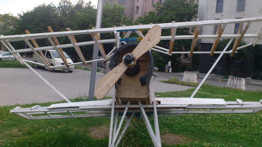 Wooden Plane Sculpture