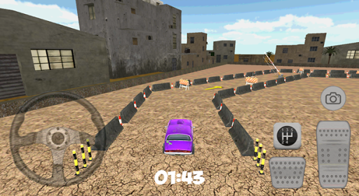 3D City Purple Car Parking