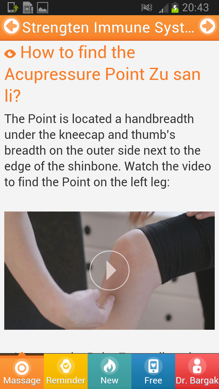 First Aid With Acupressure Screen 2