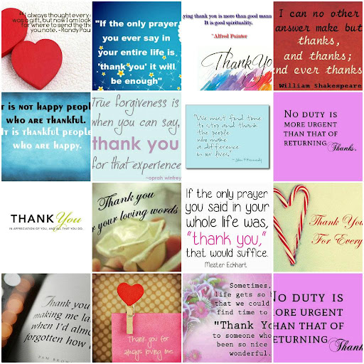 Thank You Quotes Cards