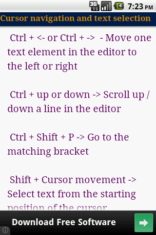 【免費教育App】Eclipse Shortcut Keys-APP點子