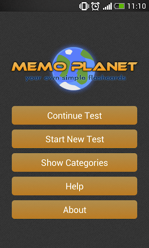 Memo Planet - vocabulary cards