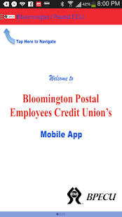 Bloomington Postal ECU App - náhled