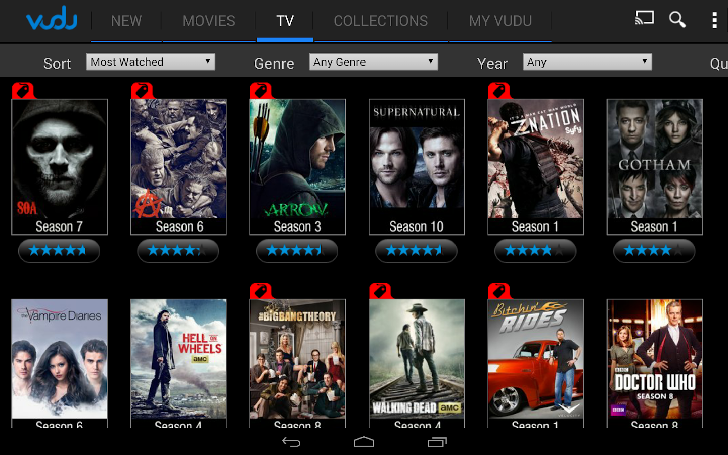 where does vudu download movies to on android
