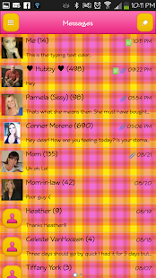 How to install GO SMS - Pink Yellow Plaid 2 1.1 unlimited apk for android