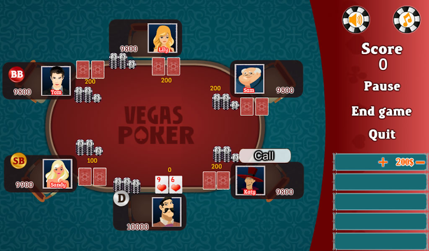 Vegas Poker Screen 2